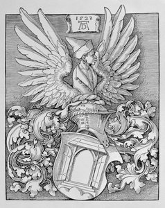 Blason de la famille Dürer, avec le monogramme de l